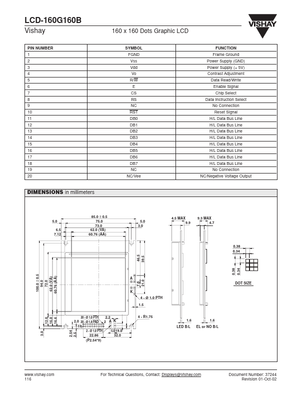 LCD-160G160B