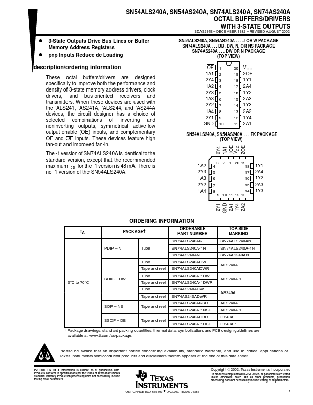 SN74AS240A