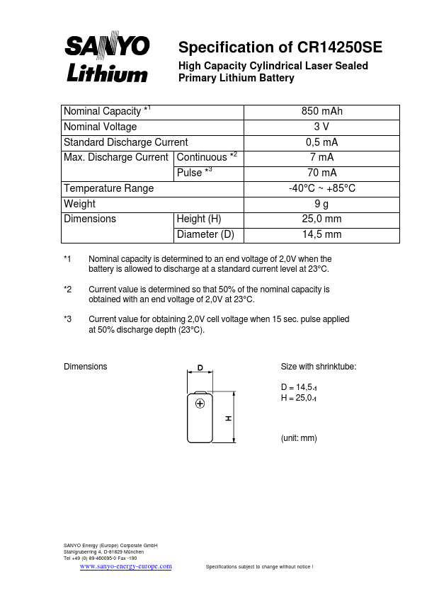 CR14250SE