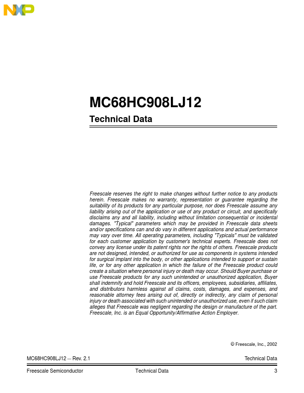 MC68HC908LJ12