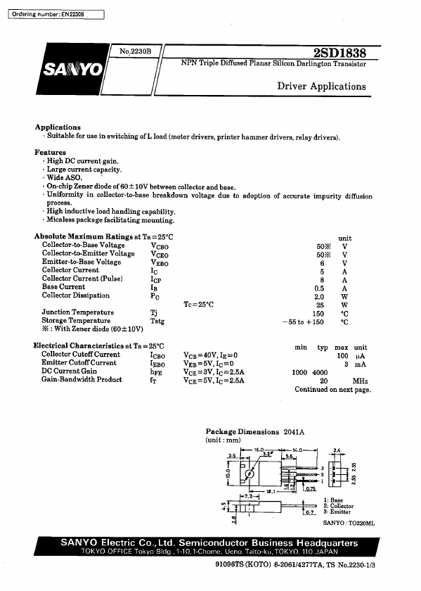 2SD1838