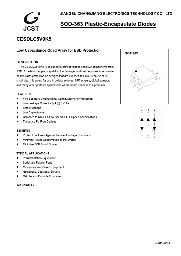 CESDLC5V0K5