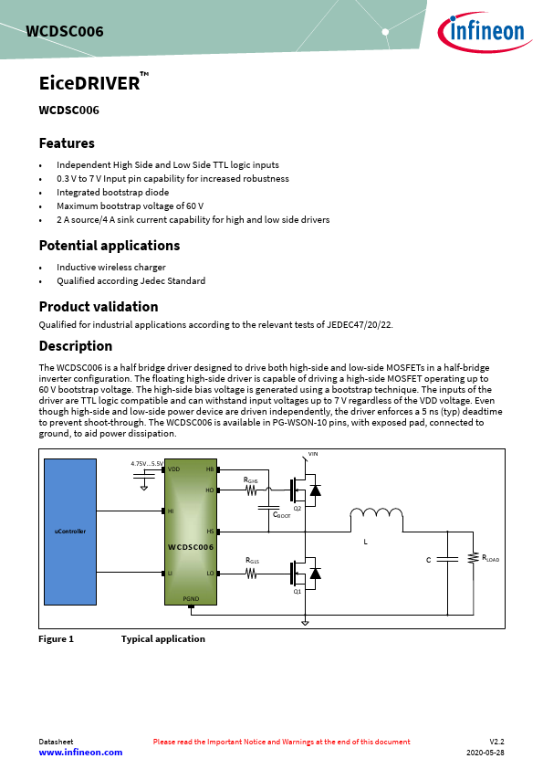 WCDSC006 Datasheet Preview