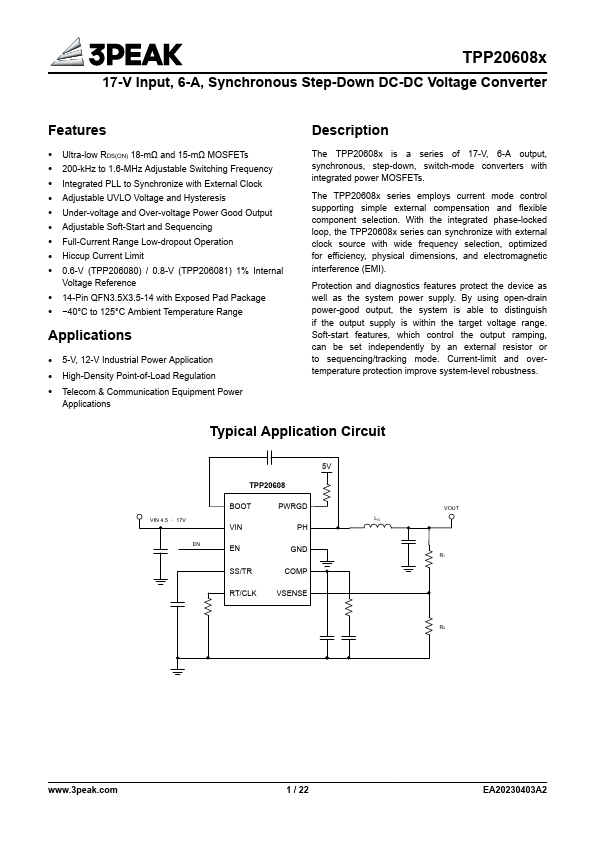 TPP206080 Datasheet Preview
