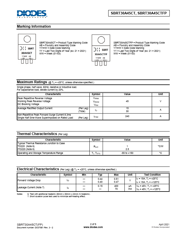 SBRT30A45CT