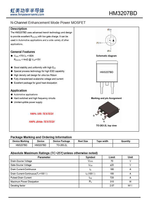 HM3207BD Datasheet Preview