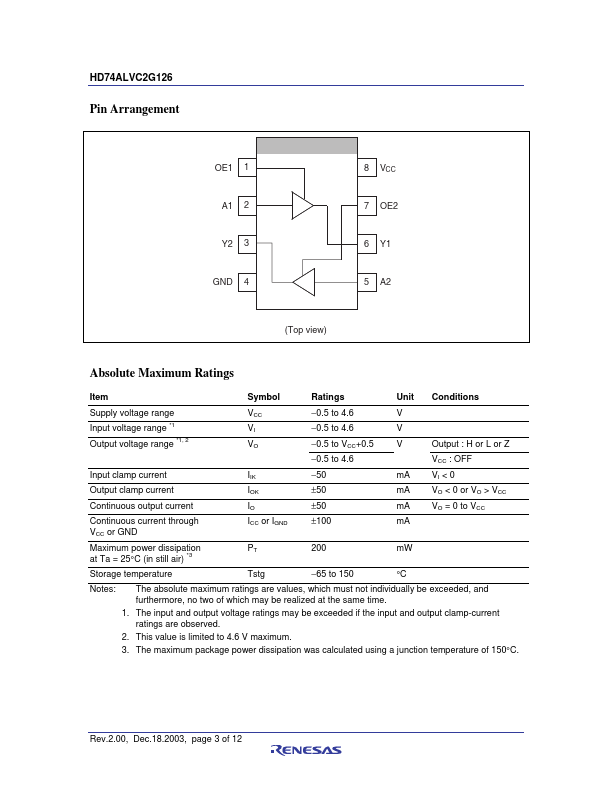 HD74ALVC2G126