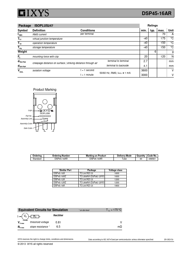 DSP45-16AR