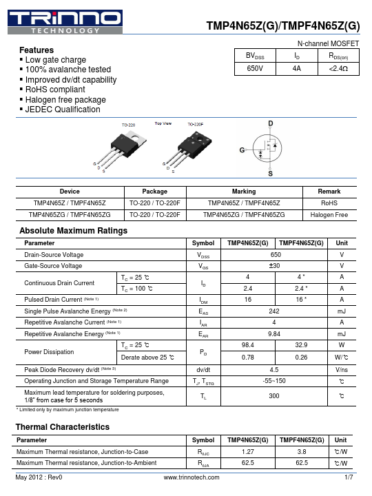 TMP4N65ZG