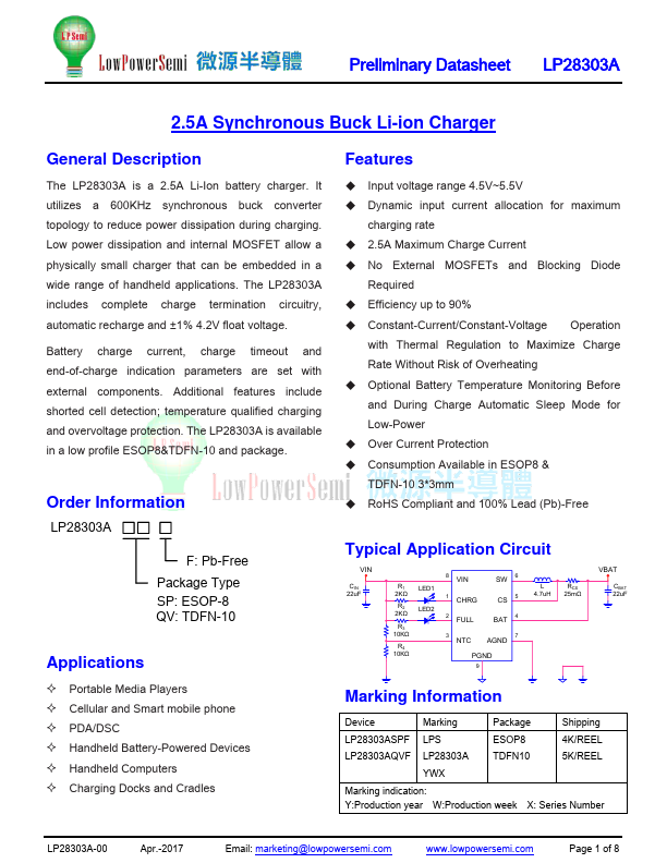 LP28303A Datasheet Preview