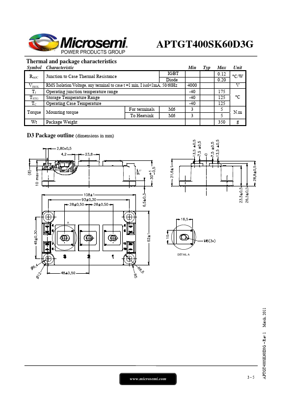 APTGT400SK60D3G