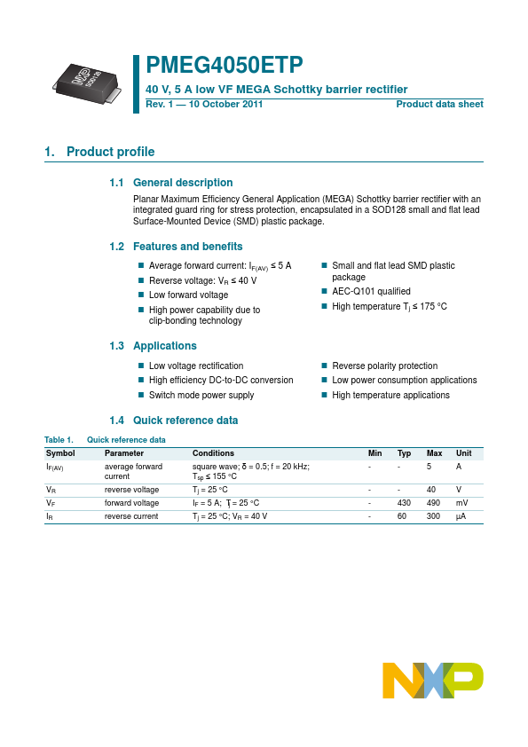 PMEG4050ETP