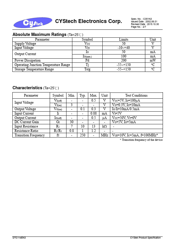 DTC114EN3