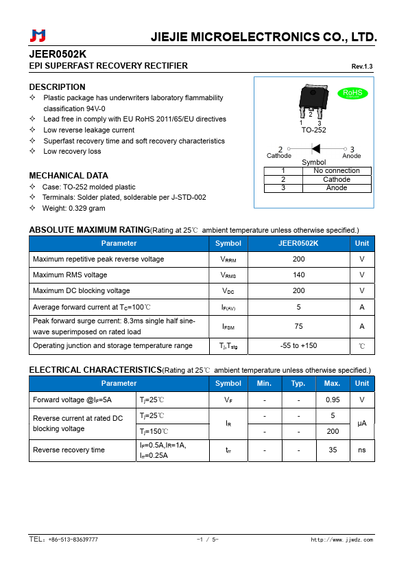 JEER0502K Datasheet Preview