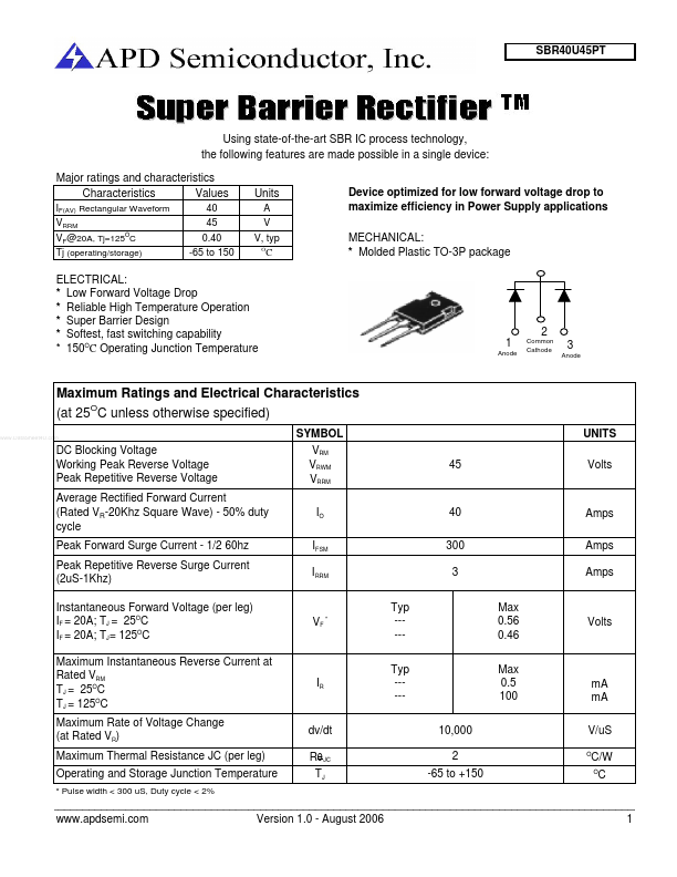 SBR40U45PT