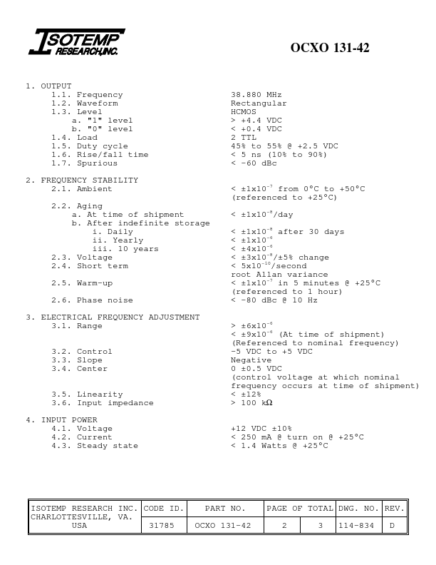 OCXO-131-42