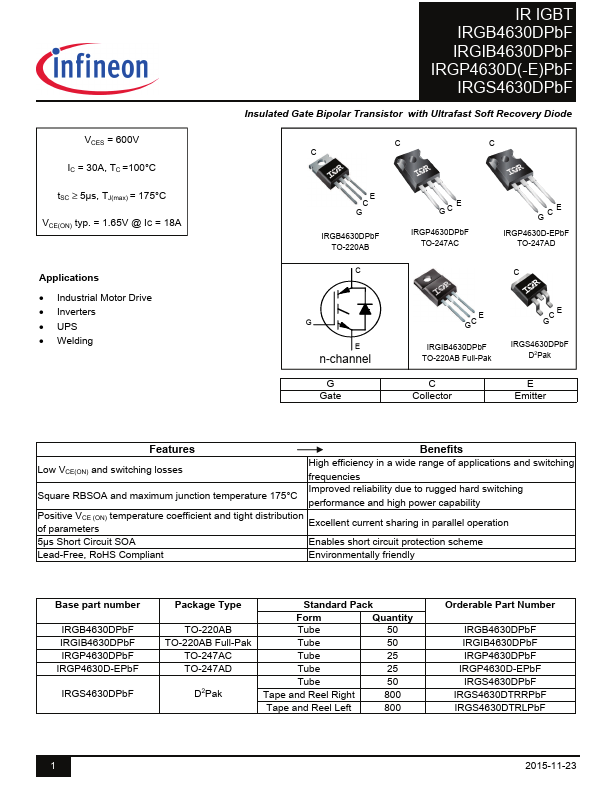 IRGP4630D-EPbf