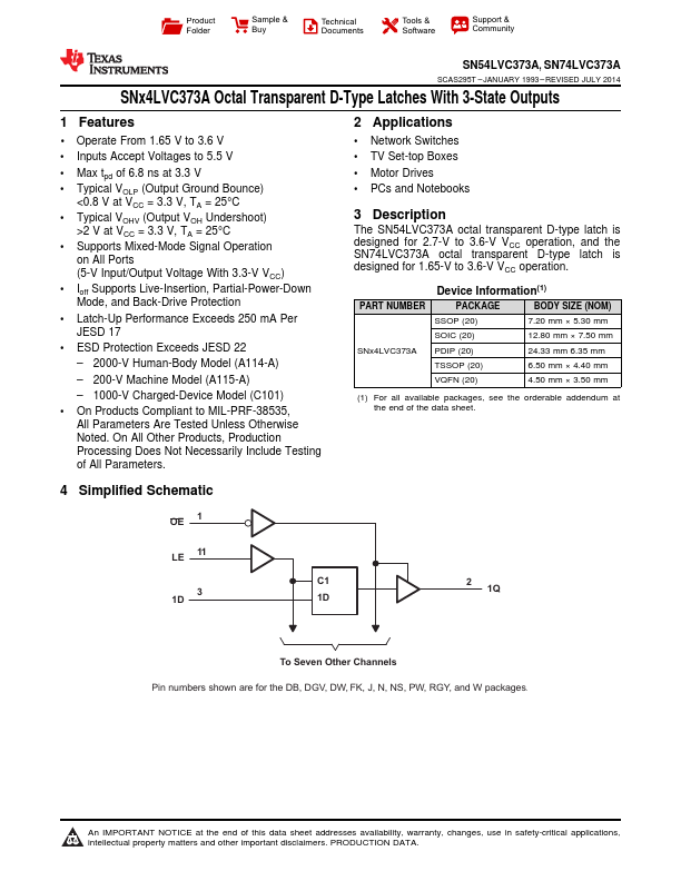 SN54LVC373A