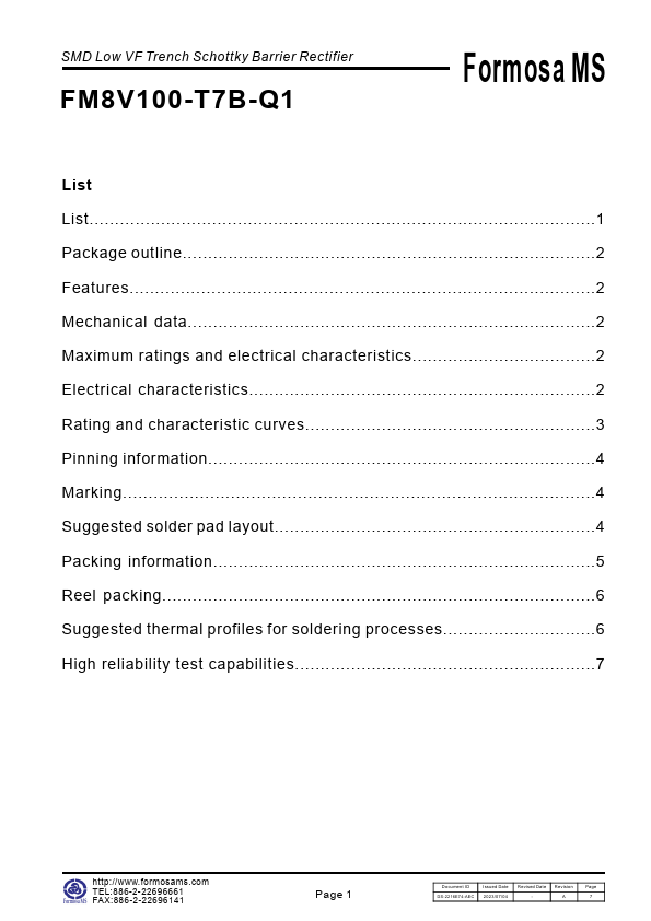 FM8V100-T7B-Q1 Datasheet Preview