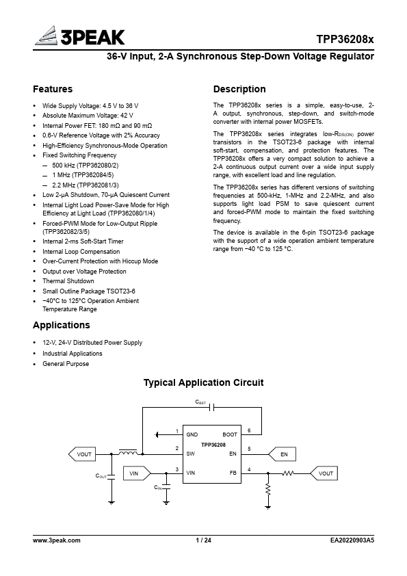 TPP362085 Datasheet Preview
