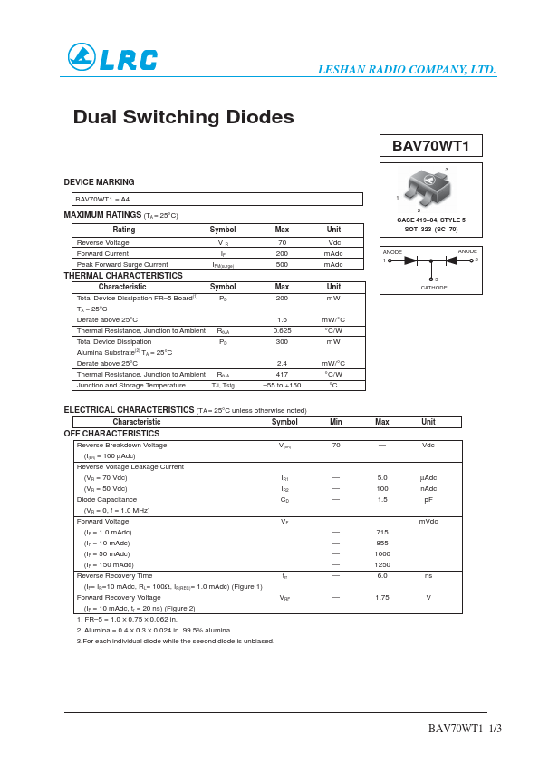 BAV70WT1