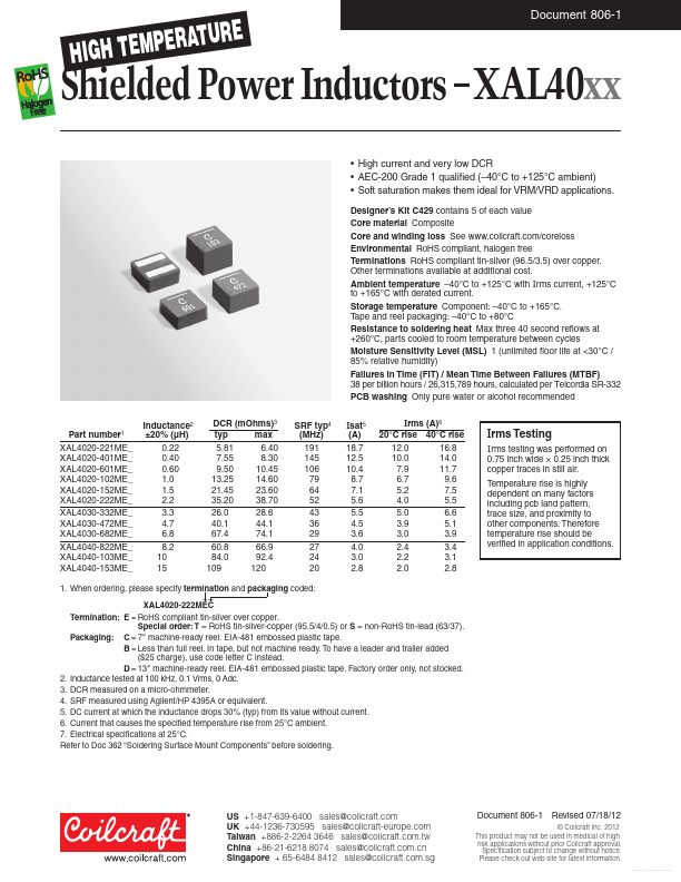 XAL4020-401ME