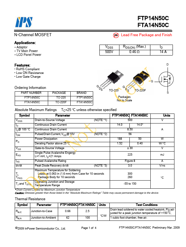 FTA14N50C