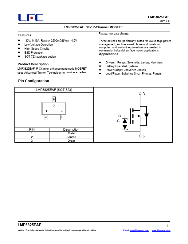 LMP3825EAF Datasheet Preview