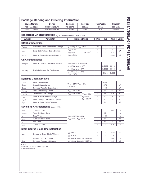 FDP14AN06LA