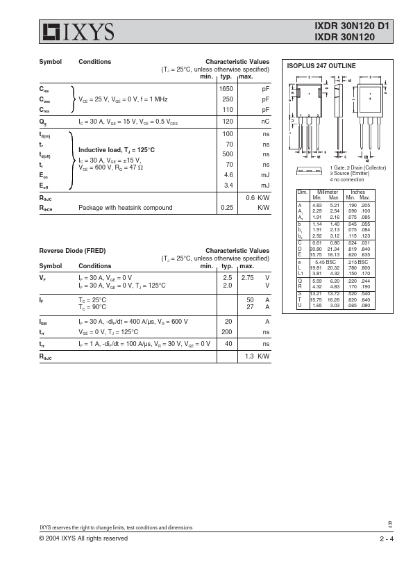 IXDR30N120