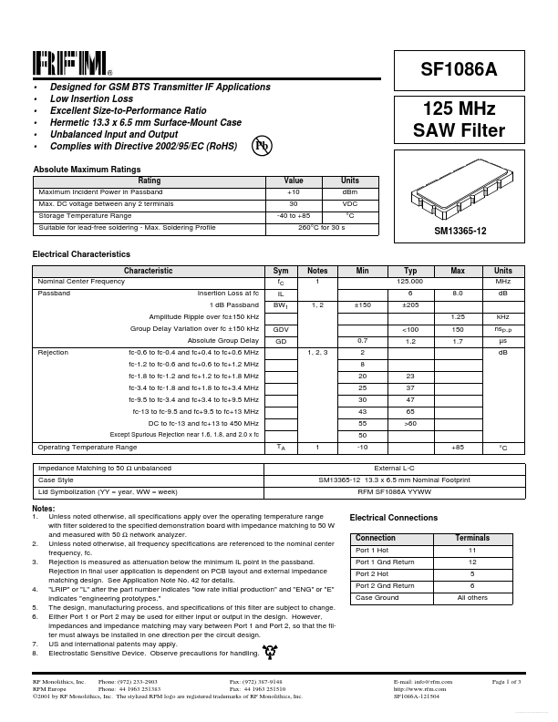 SF1086A