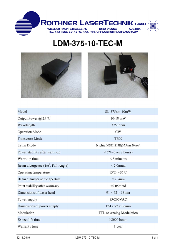 LDM-375-10-TEC-M