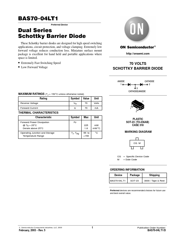 BAS70-04LT1