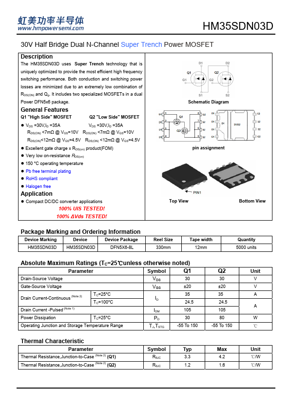 HM35SDN03D Datasheet Preview