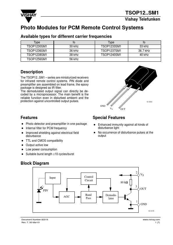 TSOP1238SM1