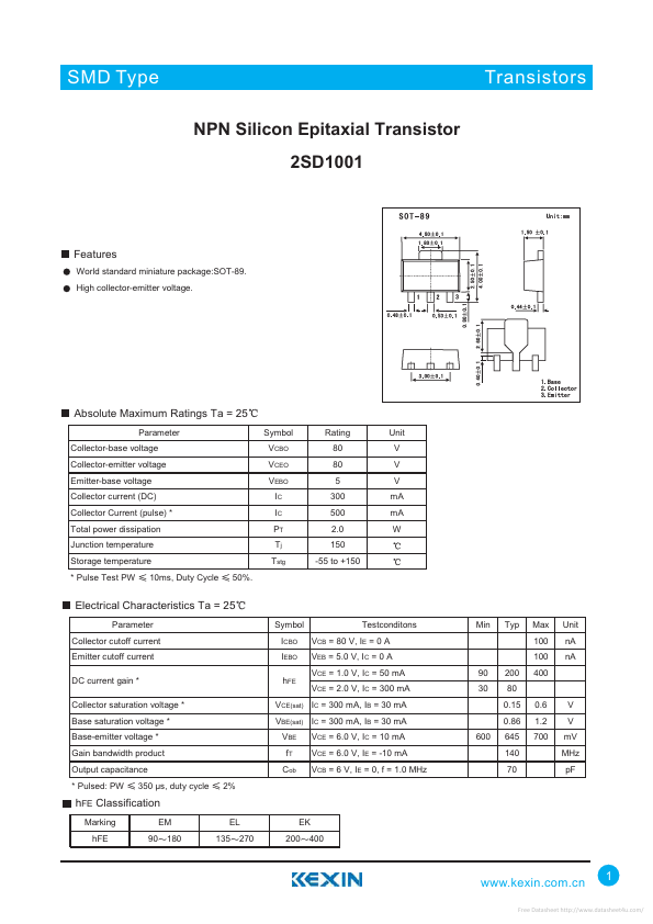 2SD1001