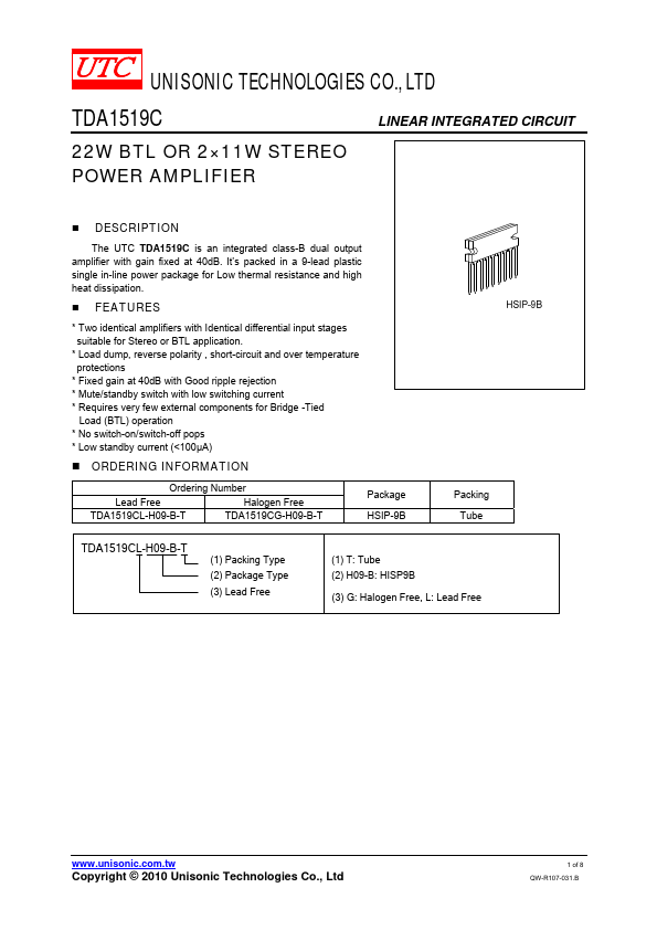 TDA1519C