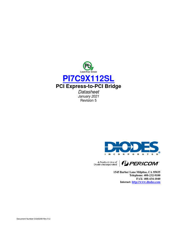 PI7C9X112SL Datasheet Preview