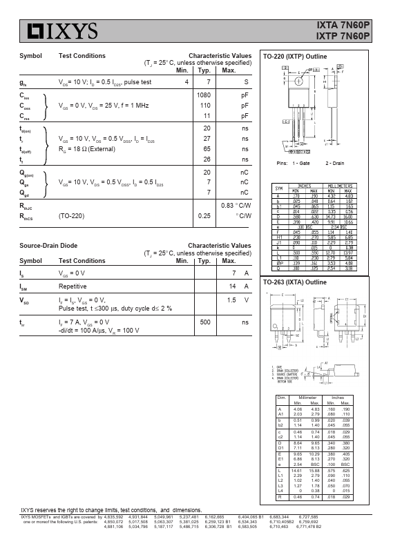 IXTP7N60P