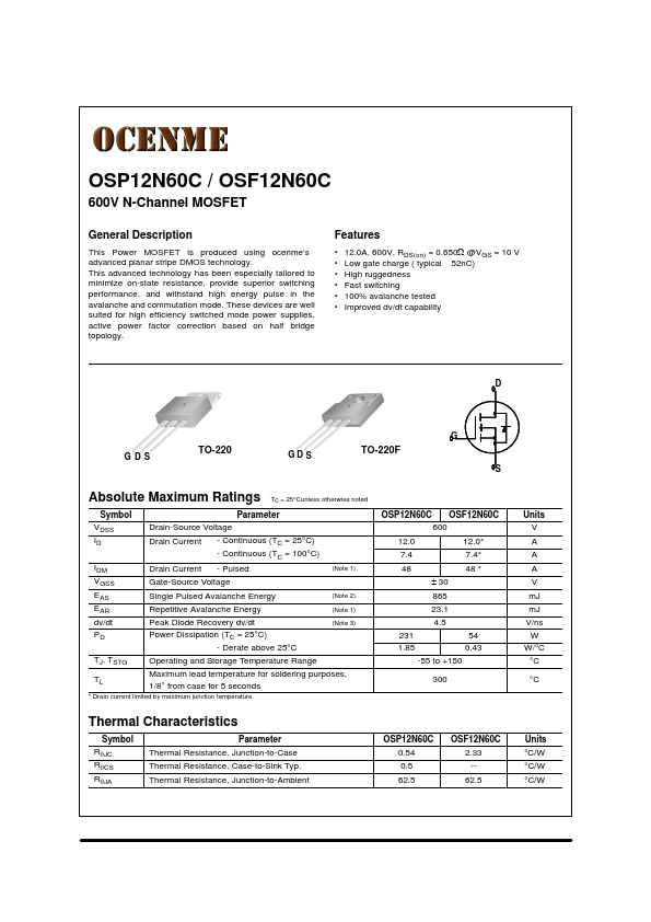 OSF12N60C