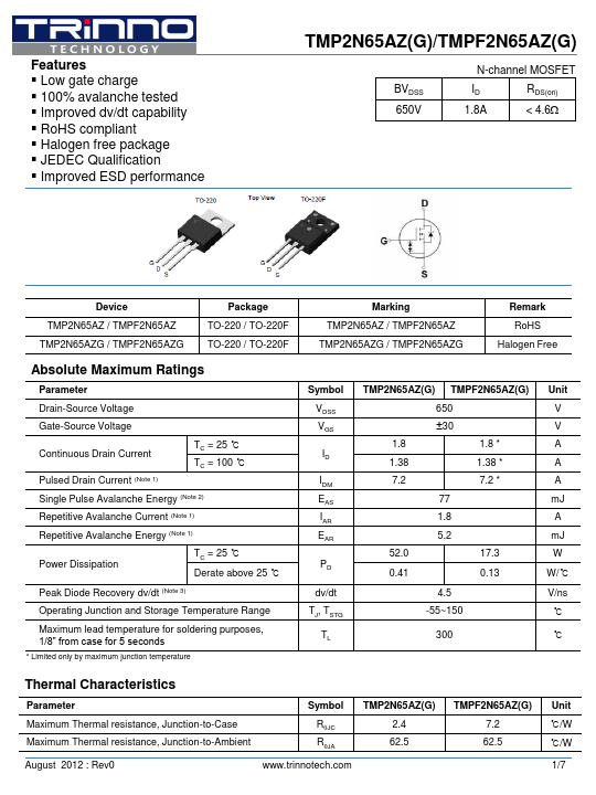 TMP2N65AZ