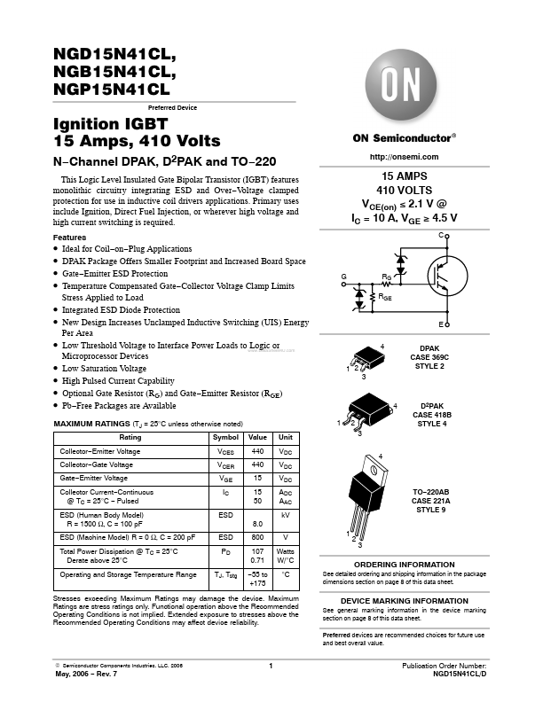 NGP15N41CL