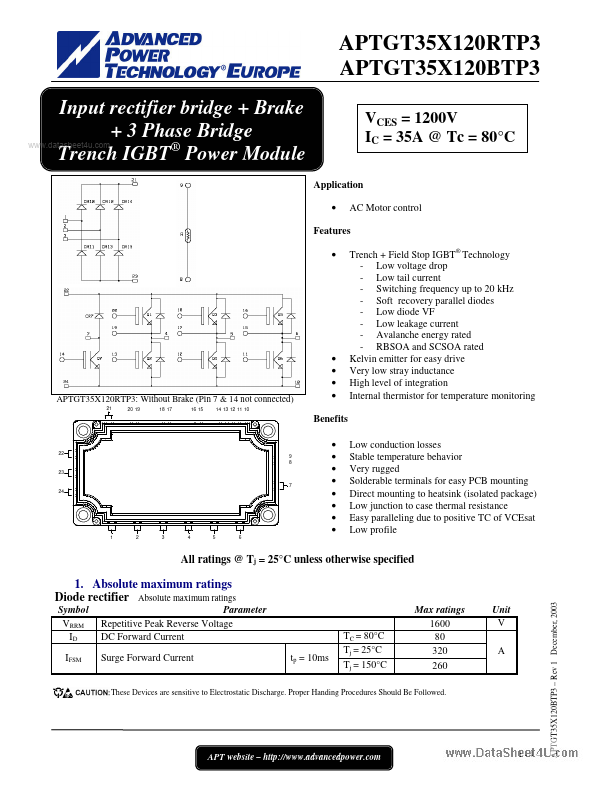 APTGT35X120BTP3
