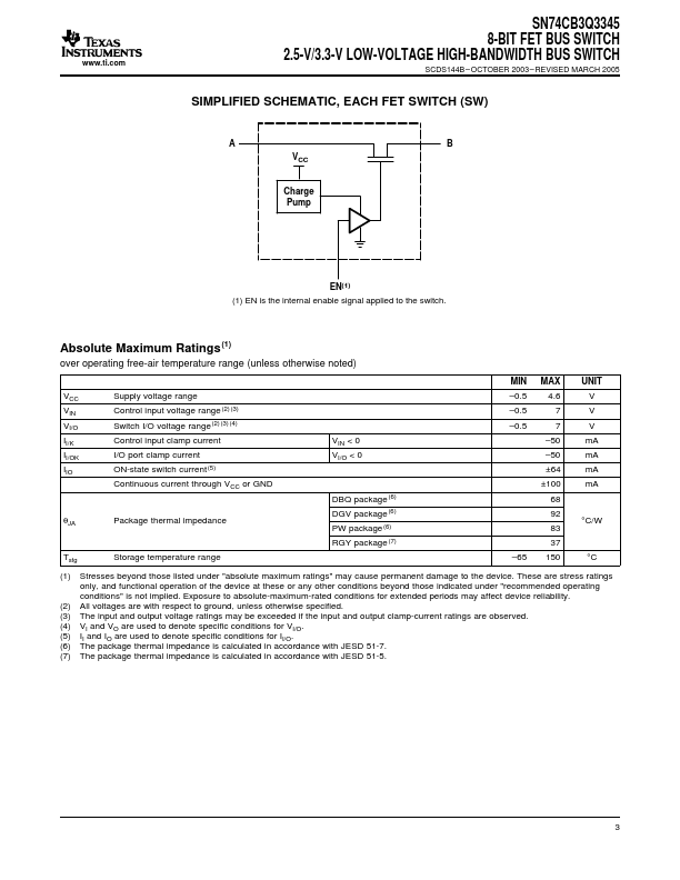 SN74CB3Q3345