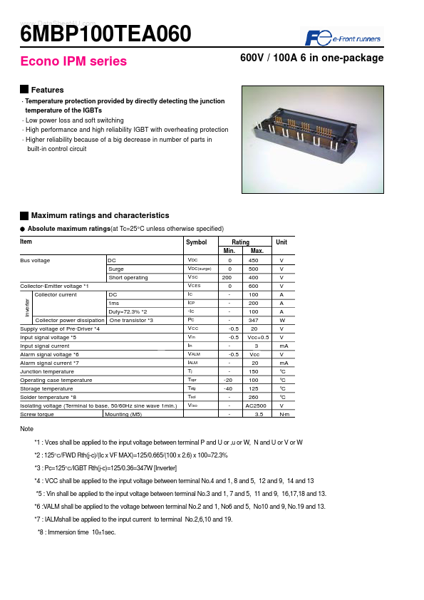 6MBP100TEA060