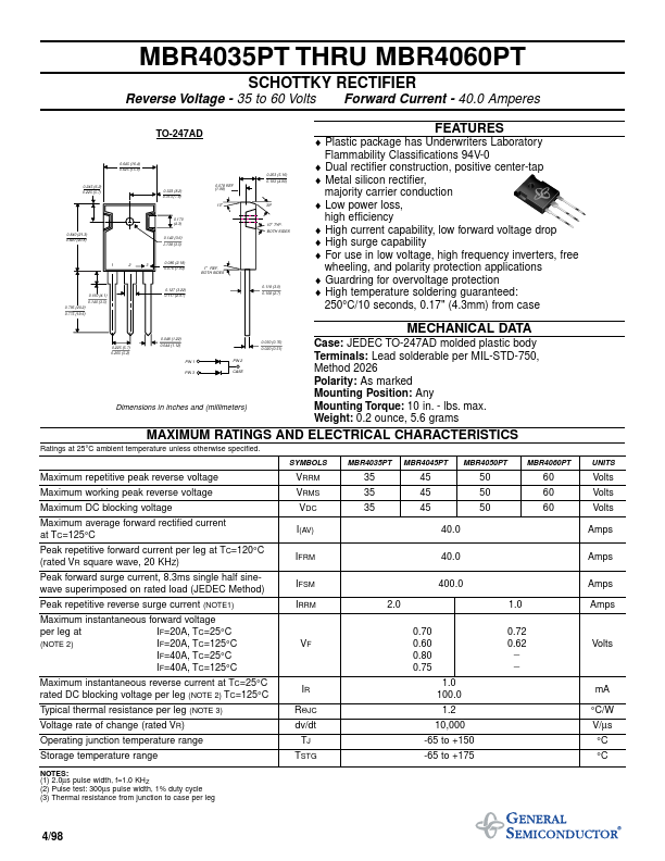 MBR4060PT