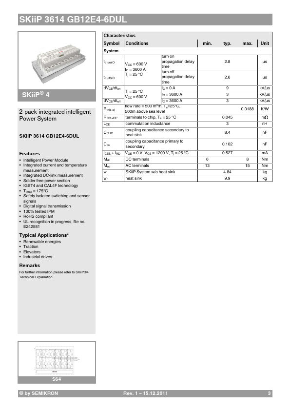 SKiiP3614GB12E4-6DUL