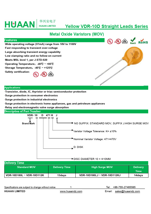 VDR-10D330K