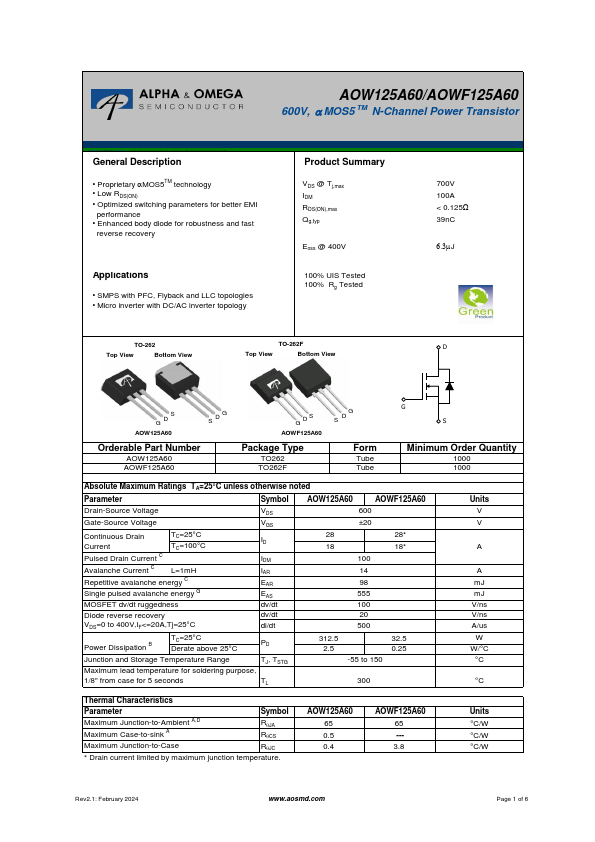 AOWF125A60