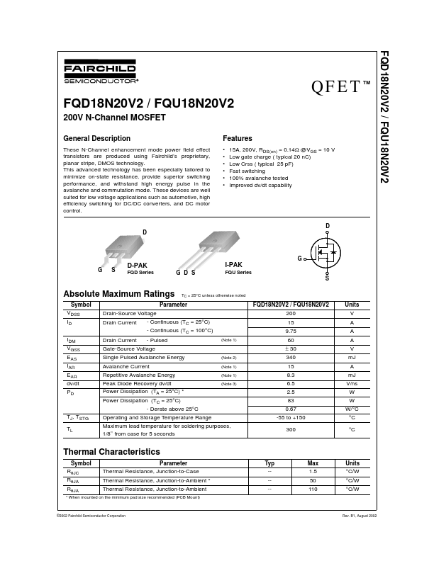 FQU18N20V2